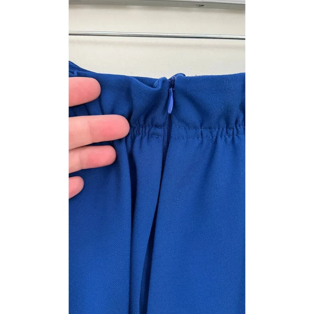 GIORGIO ARMANI BLACK LABEL BLUE LAYERED SKIRT M - Picture 4 of 6